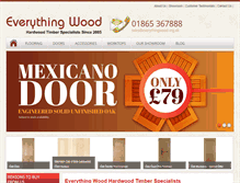 Tablet Screenshot of everythingwood.org.uk